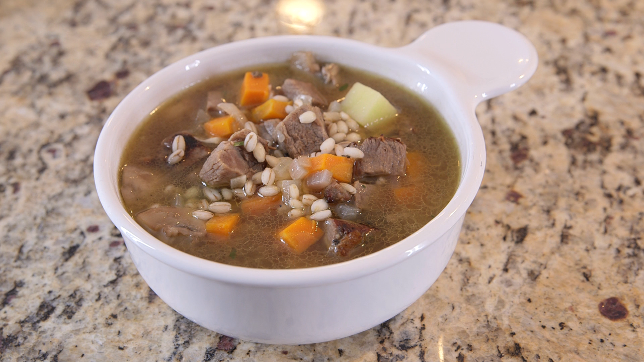 RECIPE Beef Barley Soup Celebrity Taste Makers Celebrity Taste Makers